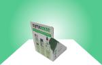 Three Tiers Cardboard Counter Display Stands For Selling Pain Relief Medicine