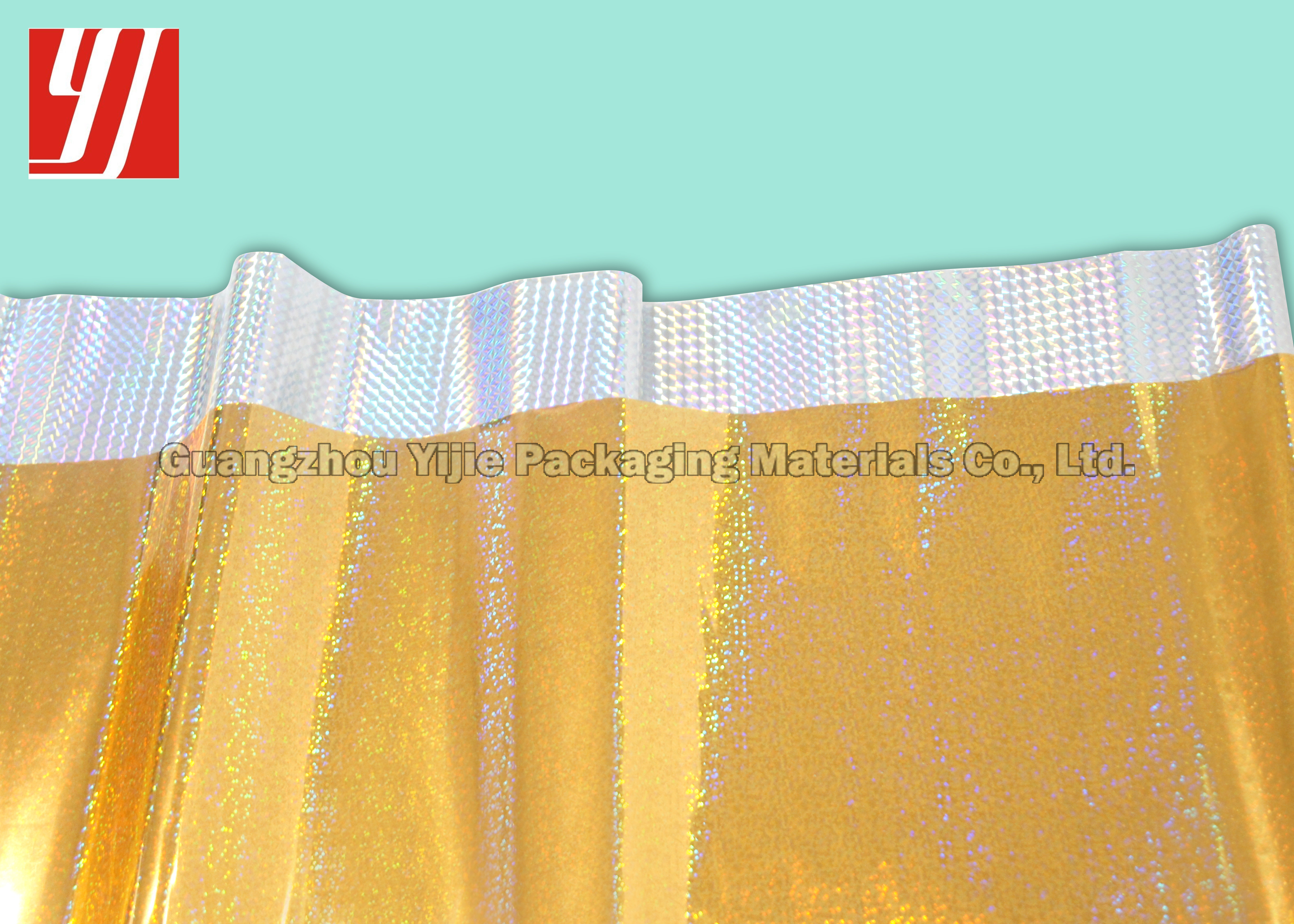PET Silver Rainbow Hot Hologram Film For Paper Plastic Leather Passport