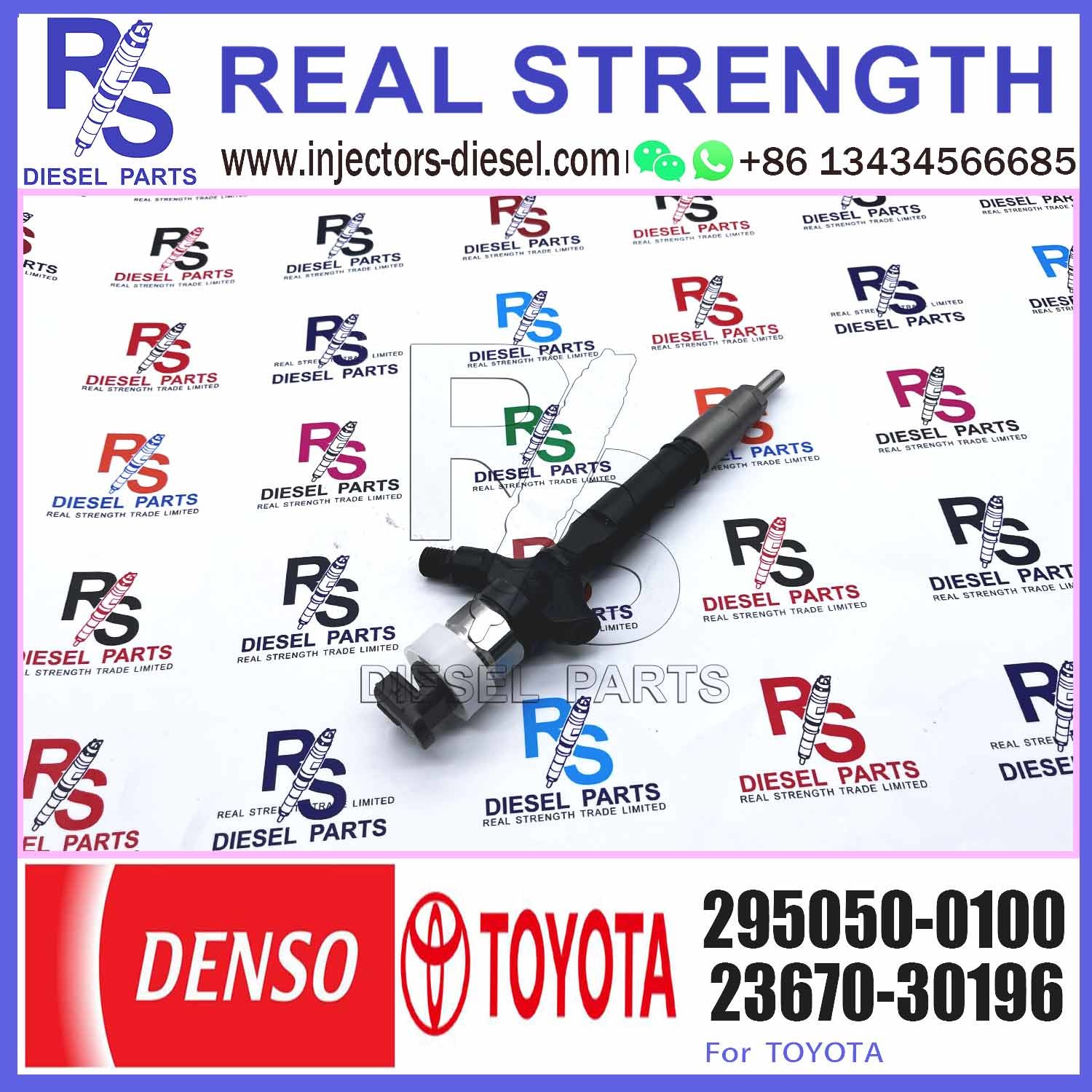 295050 0100, Original And New Fuel Injector 23670-30190 23670-30196 295050-0100