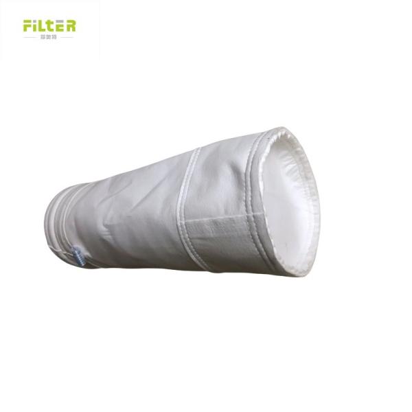Buy cheap Reforcement 100mm 450GSM~550GSM Medium Filter Polyester Filter Bag For Steel Plant from wholesalers