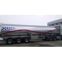 Buy cheap Aluminum 42000L Oil Tank Trailer , Diesel Fuel Tank Trailer With Two Compartment product