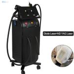 Q Switch 2 Handles Soprano Diode Laser 808nm Nd Yag For Hair Removal