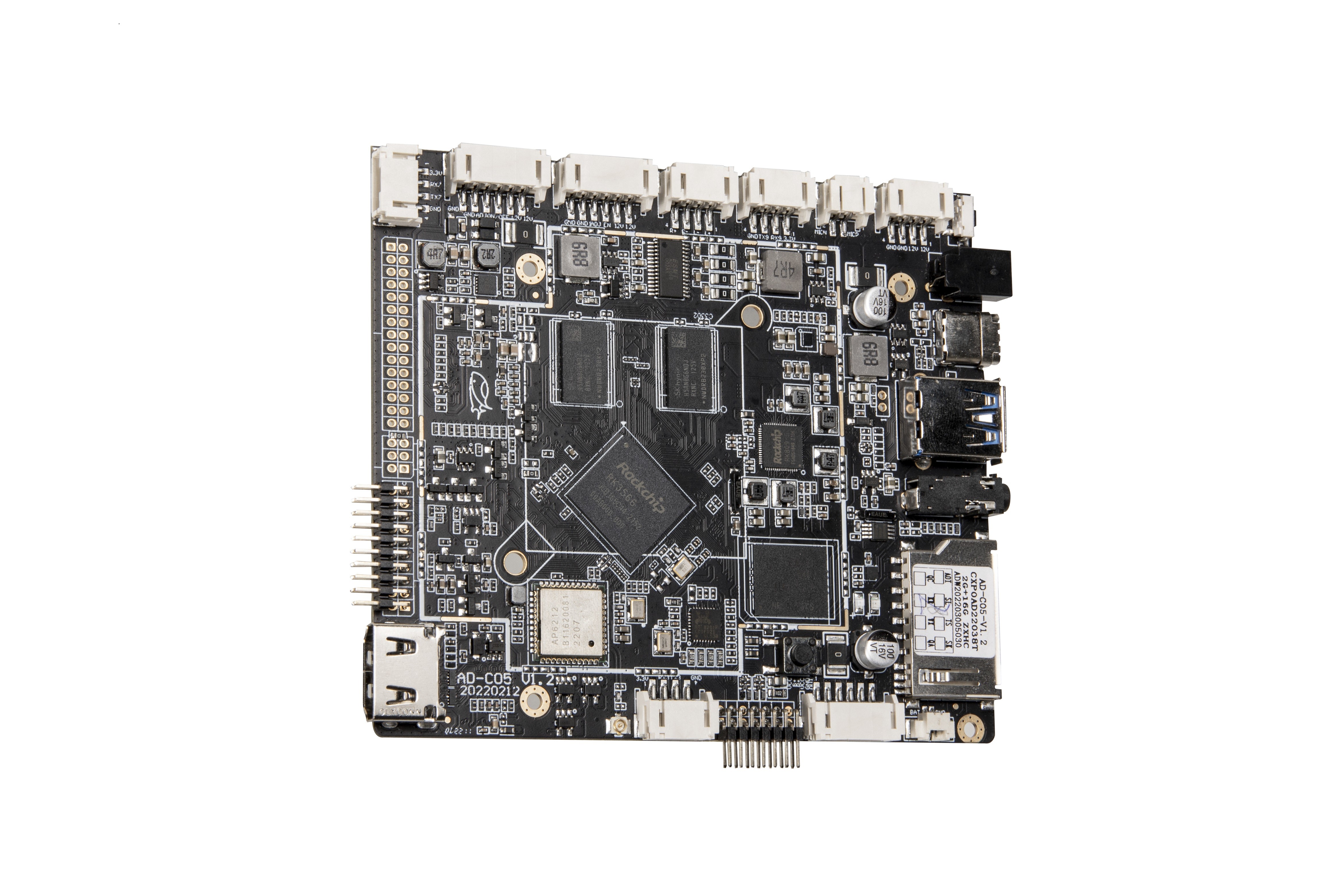 Integrated Quad core RK3566 Embedded System Board Android 11 EDP LVDS MIPI display