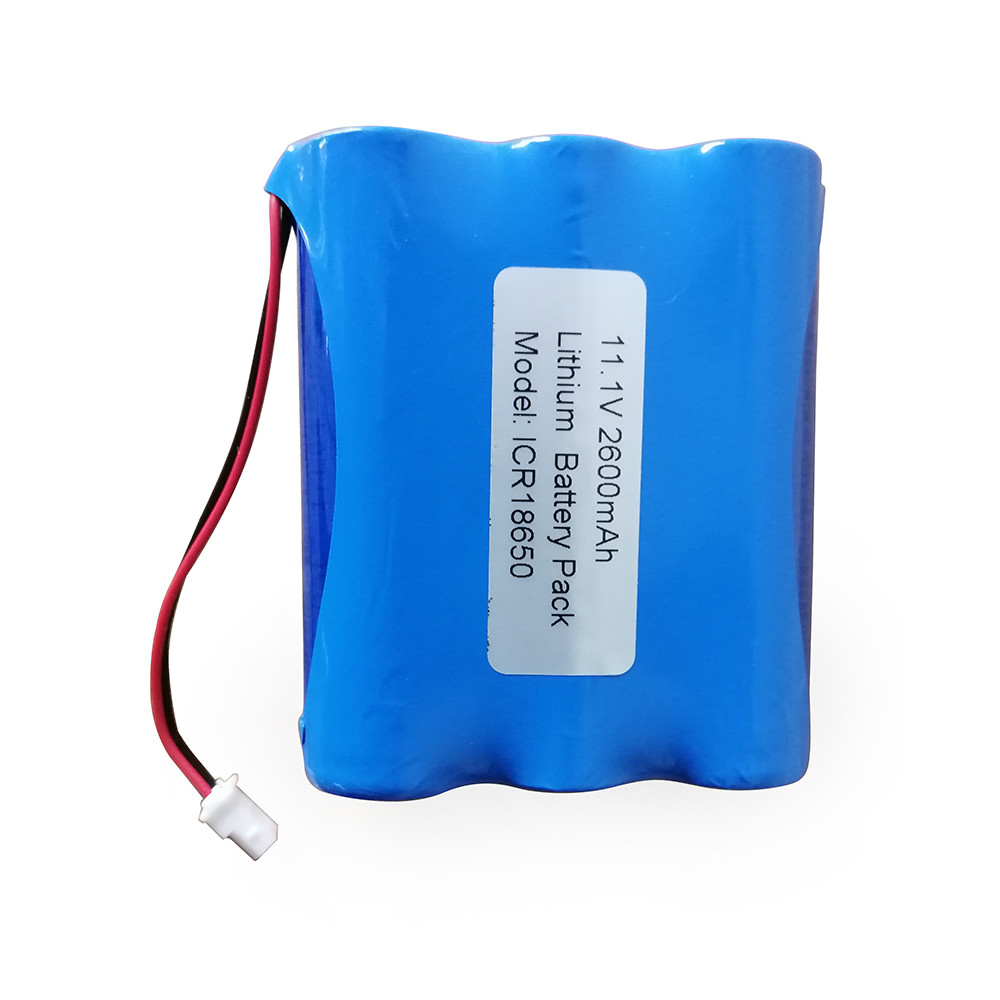 UN38.3 3S1P 12V 18650 Pack 11.1V Icr18650 Lithium Cell 2600mah