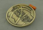Die Casting Pole Dance Zinc Alloy Medal Award Medallions Antique Gold 100 Mm