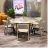 Buy cheap Luxury Furniture Round Dining Tables Marble Top Italian Dinner Table Restaurant Tables from wholesalers