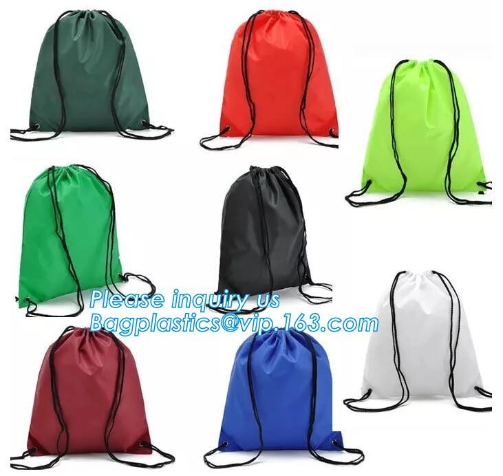 Recycled foldable polyester bag,Custom logo printed basketball backpack 210D polyester printing drawstring bag bagease