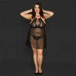 Buy cheap Spandex Fiber Plus Babydoll Lingerie Knitted Sexy Underwear For Large Women from wholesalers