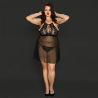 Buy cheap Spandex Fiber Plus Babydoll Lingerie Knitted Sexy Underwear For Large Women product