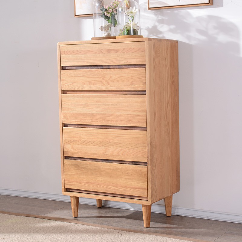 Metal Legs Storage Cabinet MDF 3 Drawer Chest