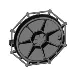 D400 Steel Manhole Cover Round Eight Angle Ductile Iron EN GJS500-7 Building