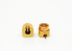 SMPM RF Coaxial Connector Male Solder Right Angle 50Ω Impedance with Glass