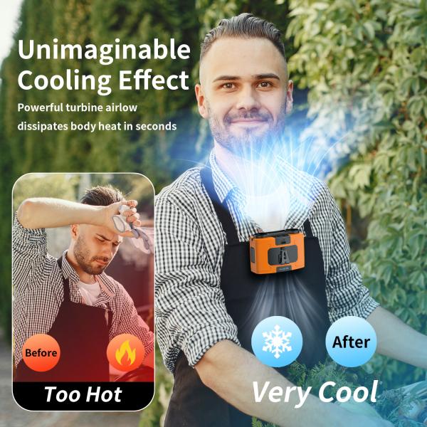 Buy cheap Socool Fan 20000mAh Portable Type-C Wearable Fans Super Wind Super Quiet Outdoor Fan from wholesalers