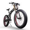 Buy cheap 350w 48v 26 Inch Fat Tire Ebike Full Suspension 26 Inch Folding Ebike from wholesalers