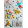 Buy cheap Circus Printed Custom 3d Stickers , Fashion Kids Car Stickers 80 X 120 Mm from wholesalers