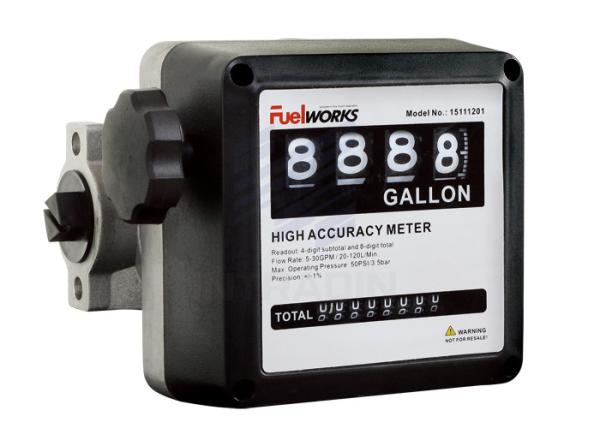 Buy cheap High Performance 4 - digital Mechanical Fuel Flow Meter 50psi 3.5BAR from wholesalers