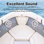 White 6.5 inch 2 Way Boat Stereo Speaker 120W Output Power for Marine Boats ATV