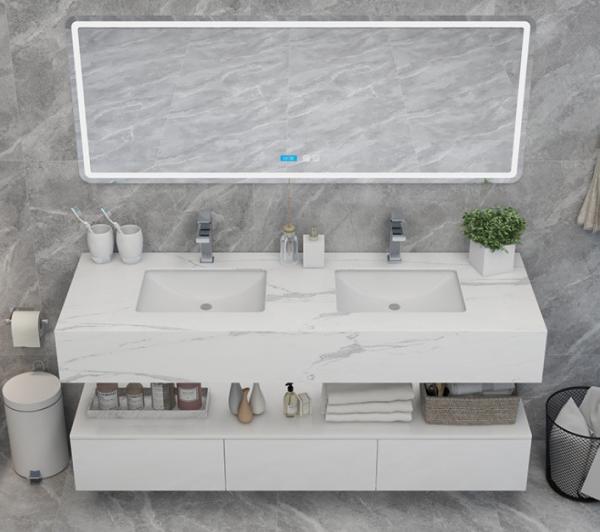 Buy cheap Wear Resistant Polished Bathroom Vanity Countertops from wholesalers