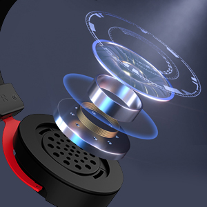 Volume Control 2.4G Wireless Gaming Headphones DJ Earphones 15 Hz-20KHz For PC