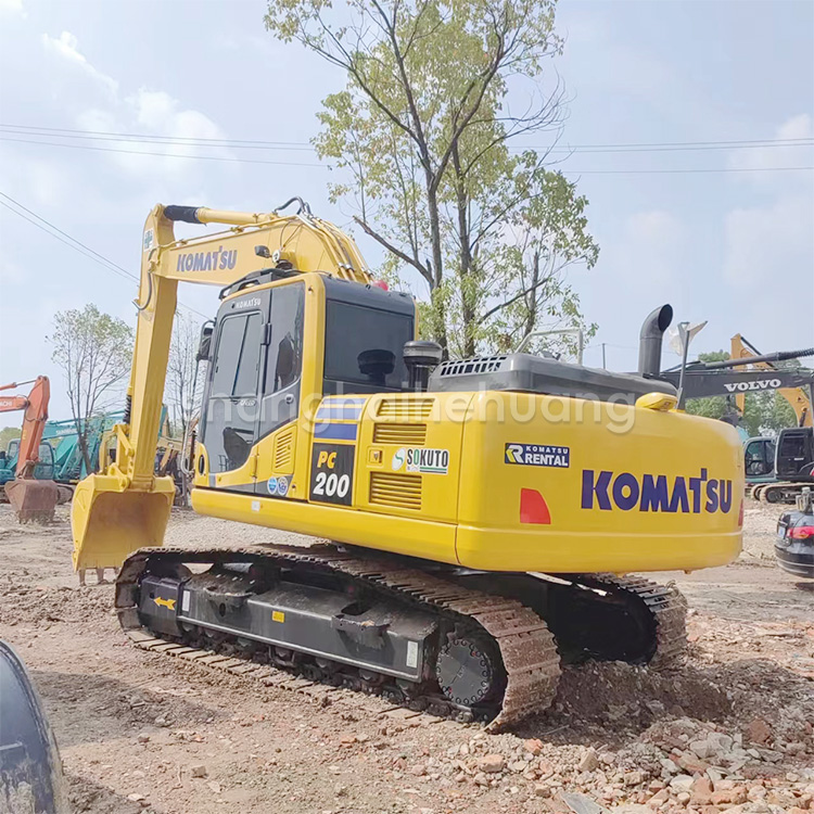 20 Ton PC200 Used Komatsu PC200 8 Hydraulic Crawler Excavator 200 Original Color