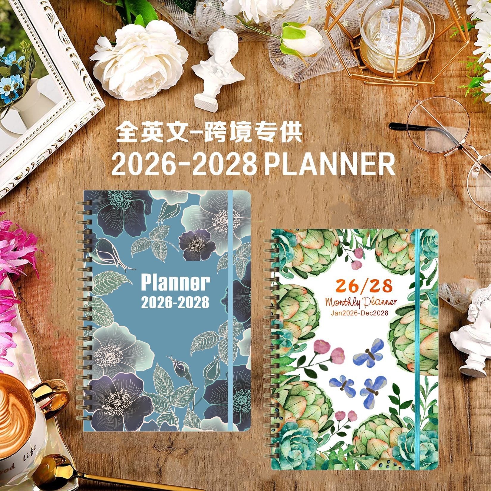 Hardcover A5 Custom Notebook in Pastel Color Scheme
