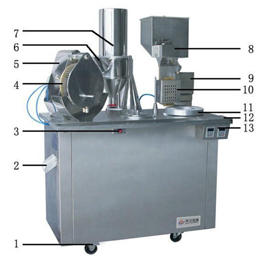 Advanced Touch Screen Semi Automatic Capsule Filling Machine Oil Vacuum Pump
