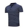 Buy cheap Multicolor Striped OEM Polo Collar T Shirt 100% Cotton from wholesalers