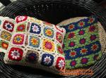 Crochet bed pillow Daisy hand-woven cushion covers Decorative Cushion flower