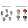 Buy cheap Disposable Medical Non Woven Strip Cap Bouffant Head Cover Hair Net Surgical Doctor Nurse Hat Round Mob Cap from wholesalers
