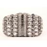 Buy cheap Multi Glitter Stylish Evening Stone Clutch Bag Detachable Chain For Party from wholesalers