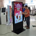 43 49 55 65 Inch Floor Standing LCD Display Advertising Screen Double Side