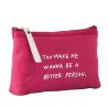 Buy cheap Cotton Canvas Zipper Cosmetic Bag Red Printed For Make Up OEM ODM from wholesalers