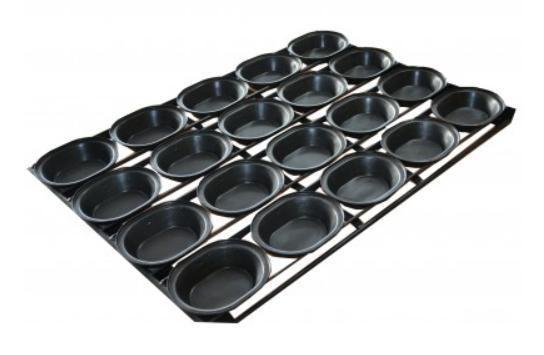 Buy cheap RK Bakeware China Foodservice NSF Oval 180g Self Cutting Lunch Pastry Pie Tray from wholesalers
