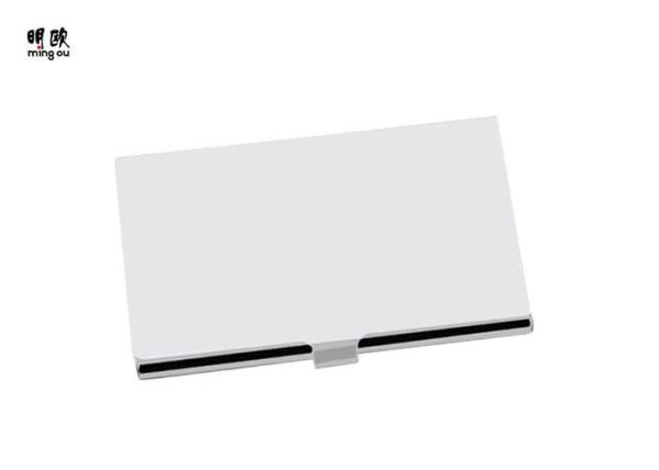 High End Stainless Steel Business Card Case , Solid Silver Business Card Holder