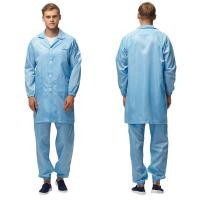 Buy cheap Anti Static ESD Work Suit 98% Polyester 2% Carbon Clean Room Clothes product
