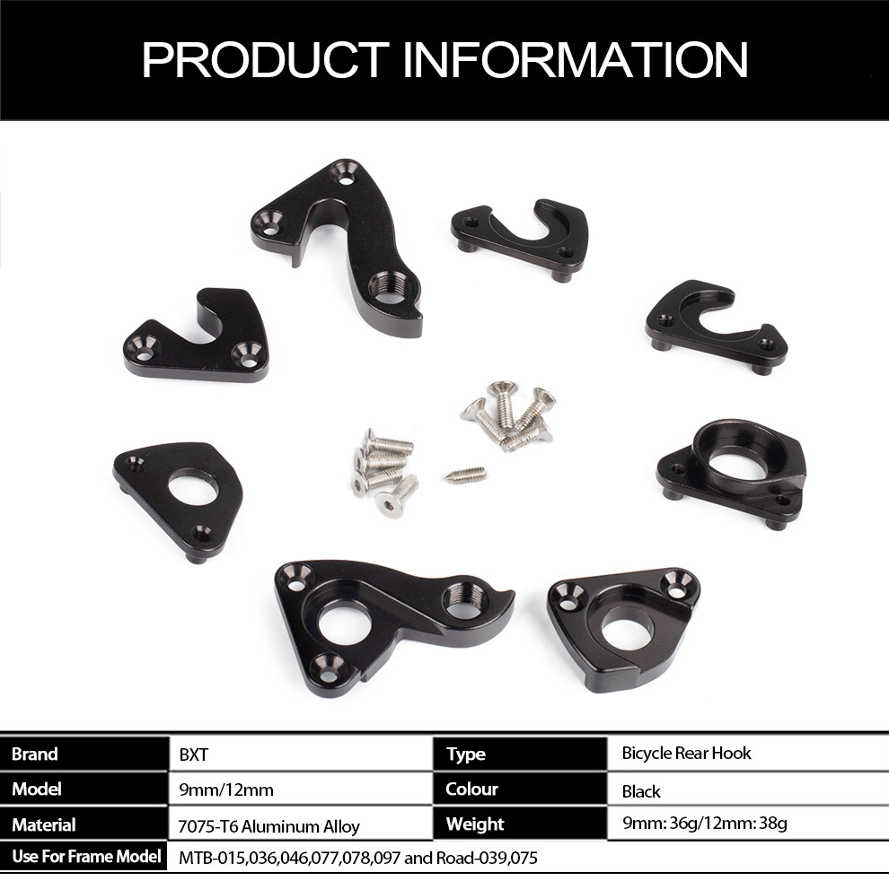 Thru Axle Rear Derailleur Hook Carbon Mountain Bike Hanger For MTB Frames