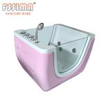 47.24" Newborn Baby Spa Bathtub With Stand Infant Whirlpool Tub
