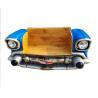 Buy cheap Blue Classic Car Shape Sofa Wooden Seat Chevy Couch Car Trunk Couch from wholesalers