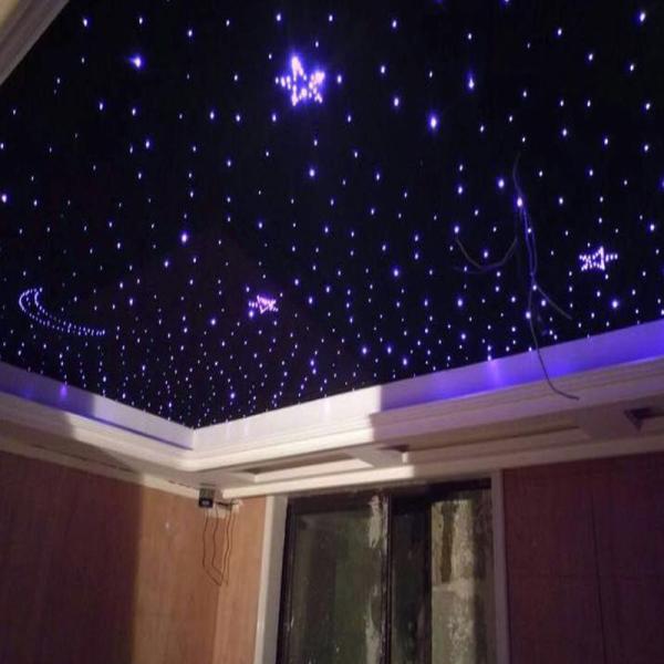 Buy cheap RF Remote RGB Lights Fiber Optic Star Ceiling Panels Polyester Fiberboard For Home Cinema from wholesalers
