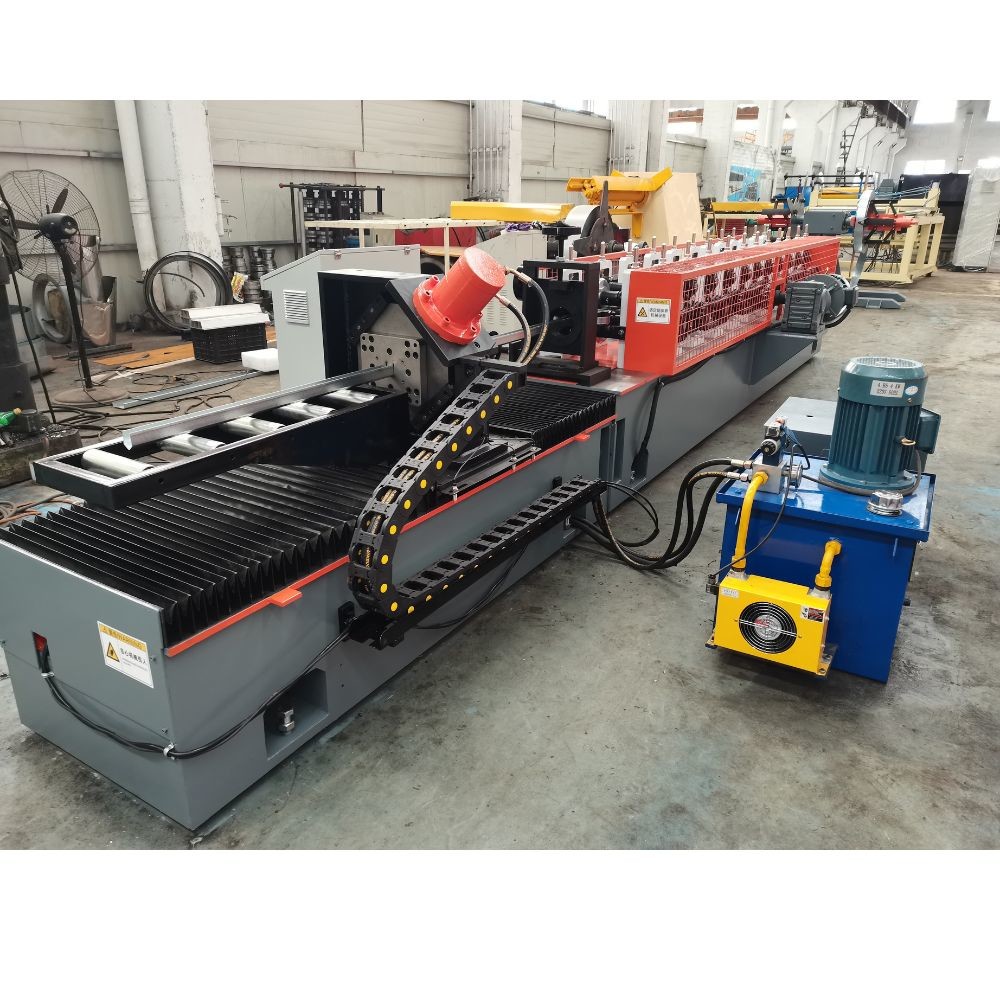 0.6-1.2mm Galvanized Steel V Channel Roll Forming Machine For Shelf Support