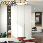Maximize Your Bedroom Storage with Artcheer's Customized Wooden Wardrobe and LED