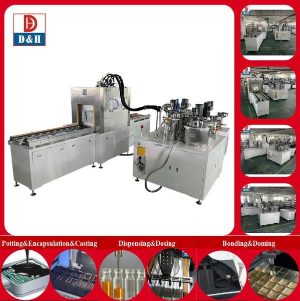 Buy cheap Automatic Electronics Parts Production Vacuum Chamber Glue Potting Machine from wholesalers