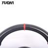 Buy cheap Leather Red Stitching Carbon Fiber Volkswagen Steering Wheel OEM 350mm from wholesalers