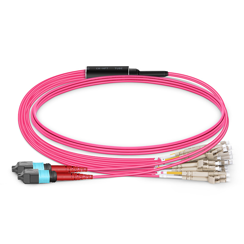 24 Fibers Cluster Branch MPO/MTP Single Mode Fan-out Patch Cord with Return Loss ≥ 50dB