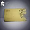 Buy cheap Blank Customized Shiny Gold Metal Business Card Hollow Out Etch Logo from wholesalers