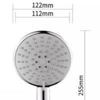 Buy cheap Bathroom 5 Spray Modes Rainfall Hand Shower Head 122*255mm Big Surface Sanitary product