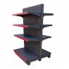 Buy cheap Factory Customized Color Size Logo frosted gray double side grocery store shelving pharmacy shelves shop shelves from wholesalers