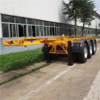 Buy cheap 3 Axle Leaf Spring Skeleton 20ft Container Chassis Trailer product