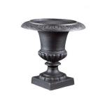 European Style Black Cast Iron Urn Planters Antique Imitation Style