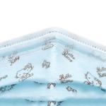 Blue Printed Anti Virus Disposable Mask 3 Ply Dust Mask Haze Proof For Children
